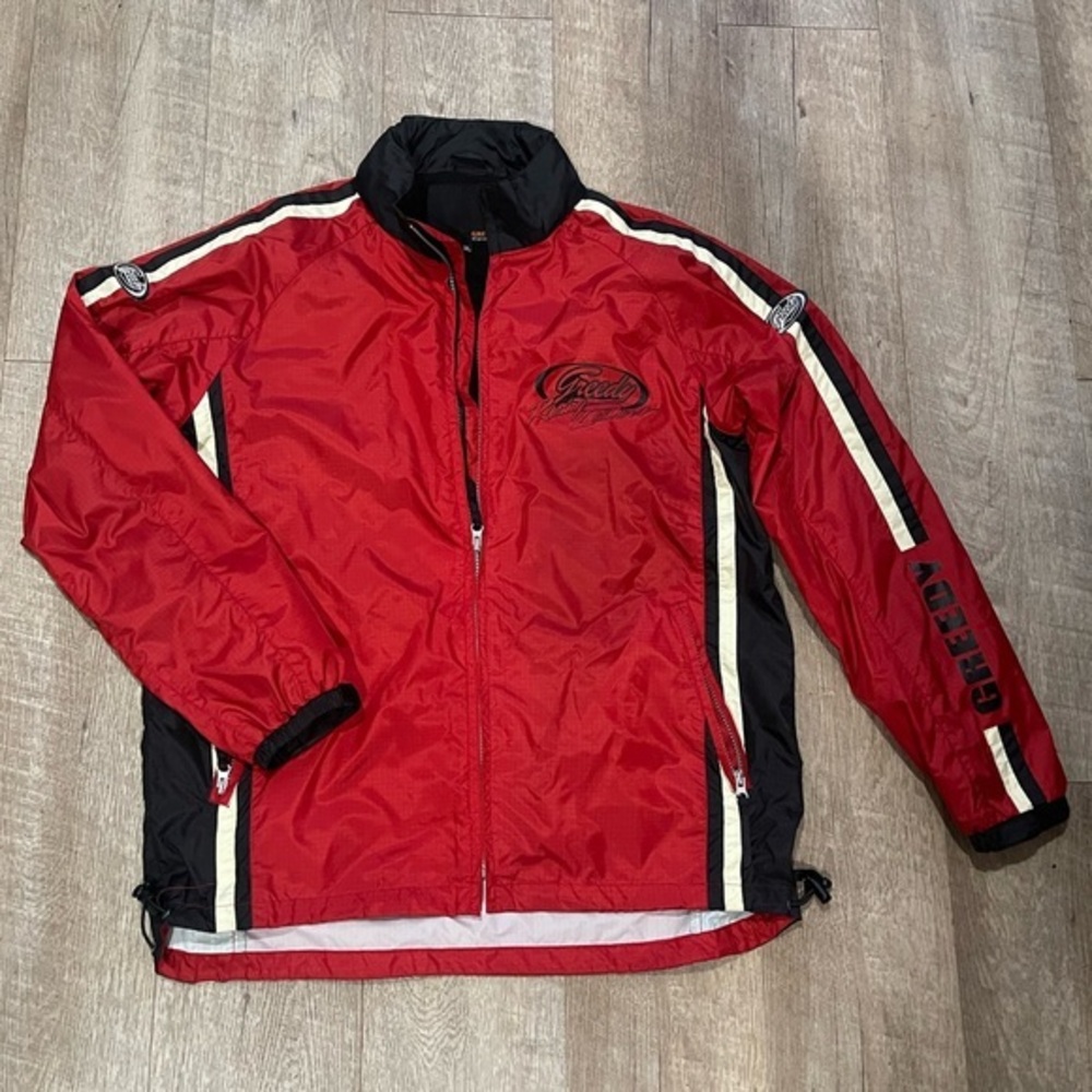 Vintage Deadstock Greedy Racing Leathers Nylon‎ Jacket
